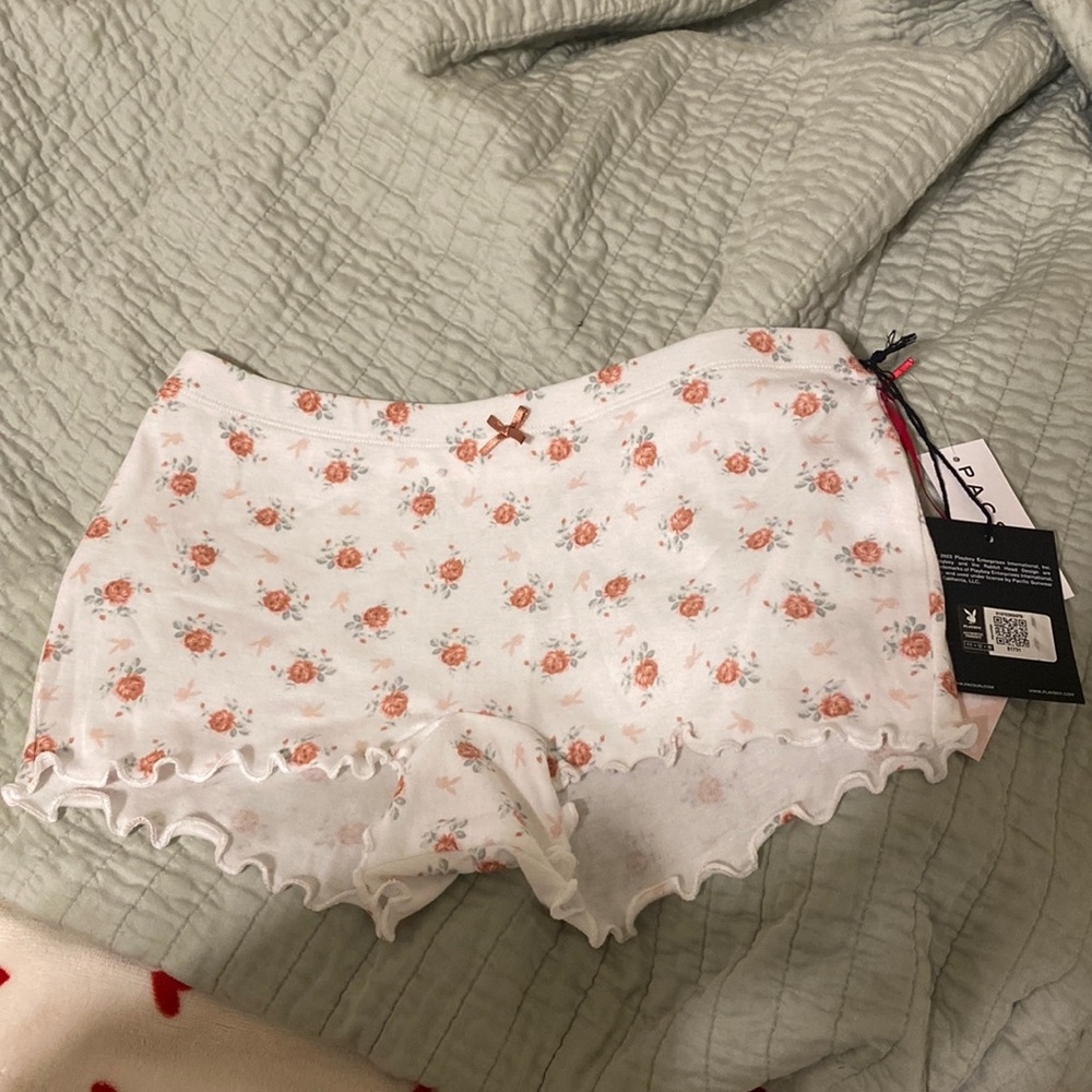 playboy booty pajama shorts
